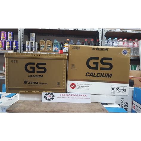 Jual AKI MOBIL GS ASTRA CALCIUM 105D31L 80 Ah Shopee Indonesia