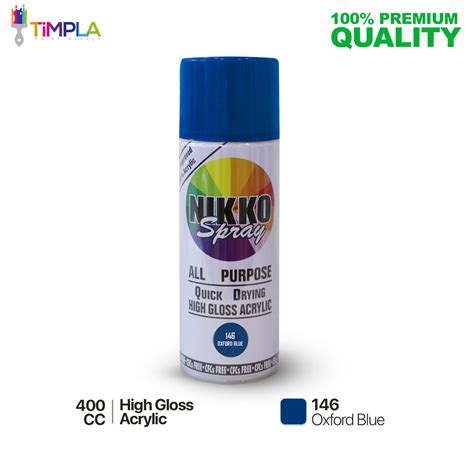 Nikko Spray Paint Oxford Blue All Purpose Quick Drying High Gloss