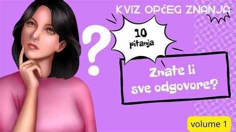 Kviz općeg znanja 1 kviz znanja YouTube