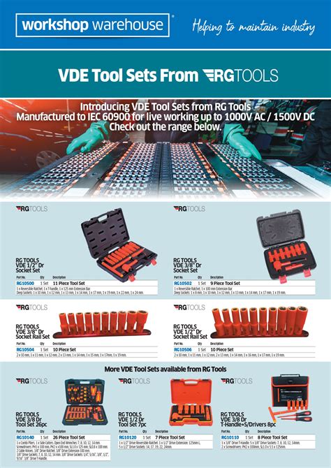 VDE Tools Sets From RG Tools Flyer – Van-Line Assets Library