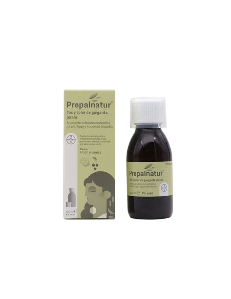 PROPALNATUR TOS Y DOLOR DE GARGANTA 1 BOTELLA 120 ML JARABE SABOR LIMON