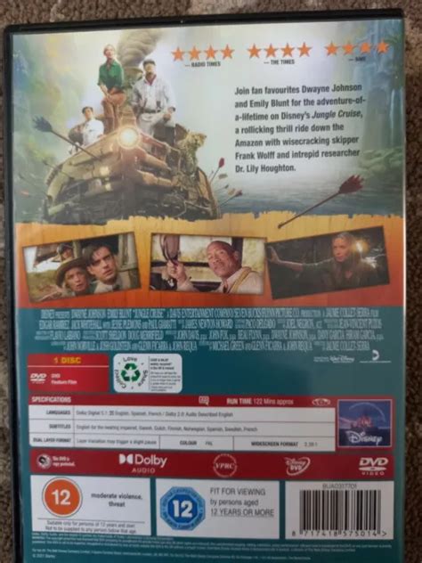 Disneys Jungle Cruise Dvd Dwayne Johnson Emily Blunt Disney