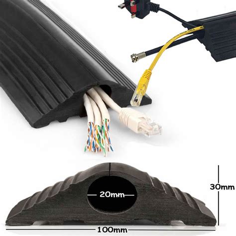 Floor Cable Cover Protector Rubber Heavy Duty Trunking Wire Lead