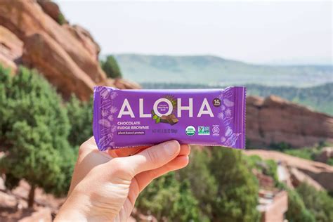 Aloha 14g Protein Bar Chocolate Fudge Brownie Shop Diet And Fitness At H E B