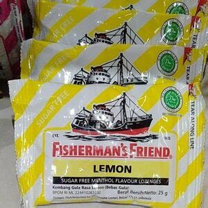 Apakah Kembang Gula Rasa Lemon Lemon Flavour Lozenges Fishermans