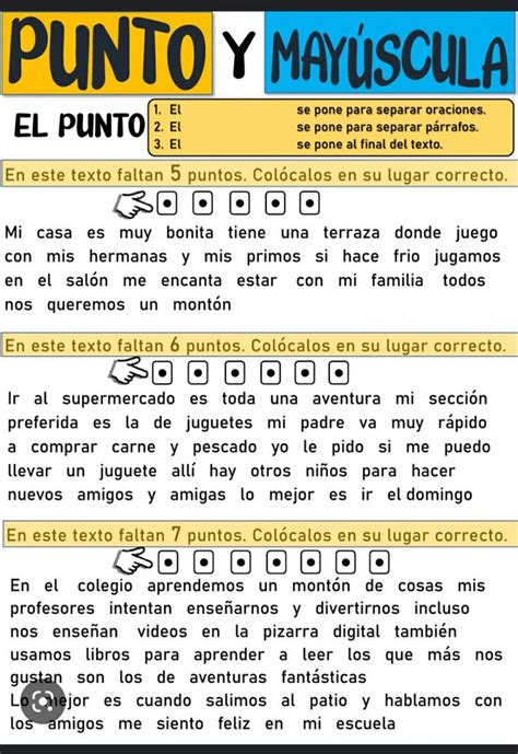 Pin De MJM En Lengua 3 Primaria Signos De Puntuacion Ejercicios