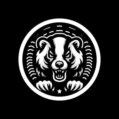 Premium Vector Honey Badger Minimalist Logo Template With Wings