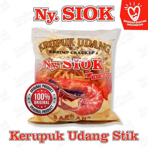 Jual Krupuk Kerupuk Udang Stik Ny Siok Istimewa Sidoarjo 500gr