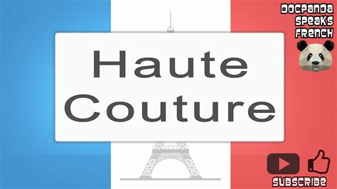 Haute Couture How To Pronounce French Native Speaker YouTube