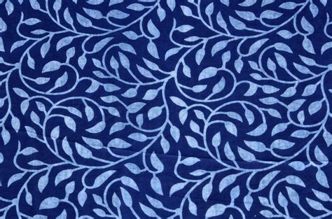 Indigo Fabric, Indigo Blue Cotton Fabric, Block Printed Vegetable Dyed ...