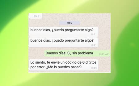 Te envié un código de 6 dígitos por error cómo protegerte de la