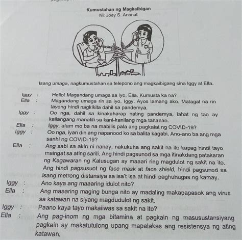 1 Sino Sino Ang Nag Uusap Sa Diyalogo 2 Ano Ang Napansin Mo Sa Usapan