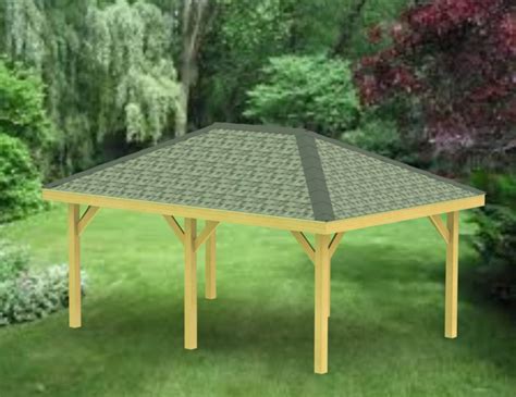 Hip Roof Gazebo Building Plans 12' X 18' Perfect for Spas - Etsy