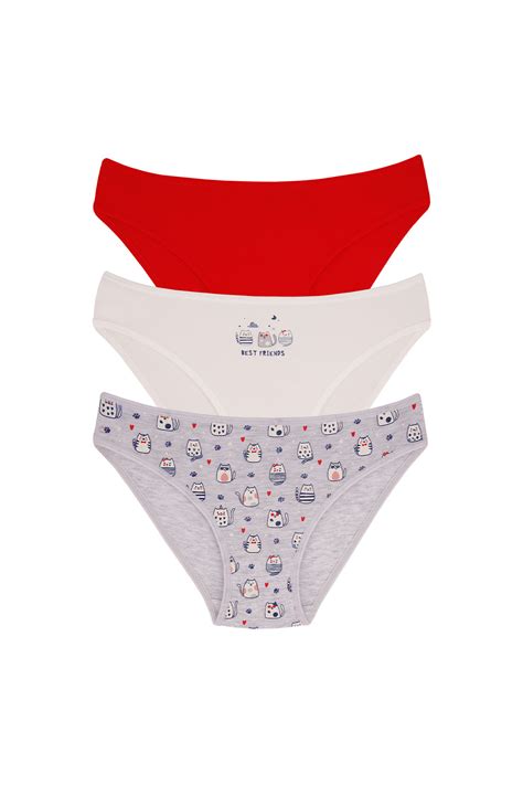 Domi Kids Kız Çocuk Bikini Külot lü Asorti Pınar Tekstil