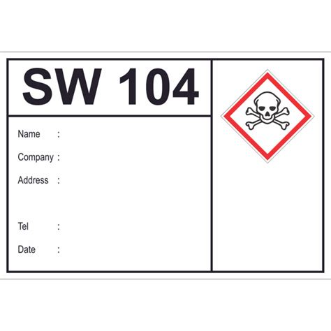 Scheduled Waste Label