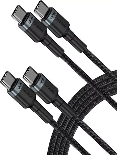 Cable Tipo C A Tipo C Usb Carga Rápida Turbo 3 0a Dato Negro Meses