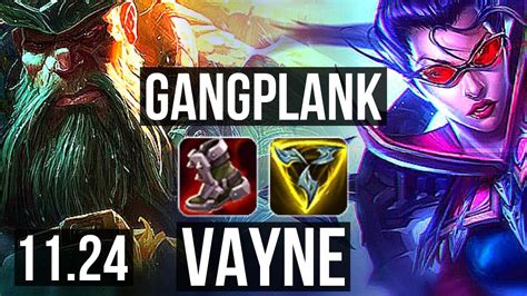 Gangplank Vs Vayne Top 5 0 3 1 7m Mastery Euw Diamond 11 24