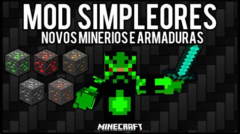 Tutorial MOD SimpleOres Novos Minérios e Armaduras Minecraft YouTube