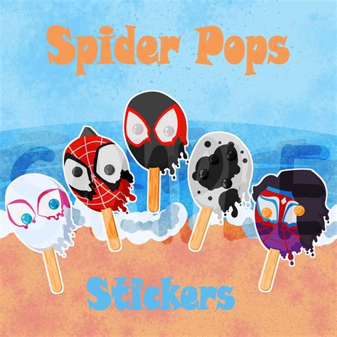 Popsicle Stickers Spider-man: Across the Spider-verse - Etsy