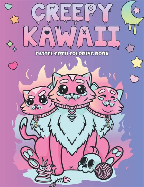 Buy Creepy Kawaii Pastel Goth Coloring Book Cute Horror Spooky Gothic