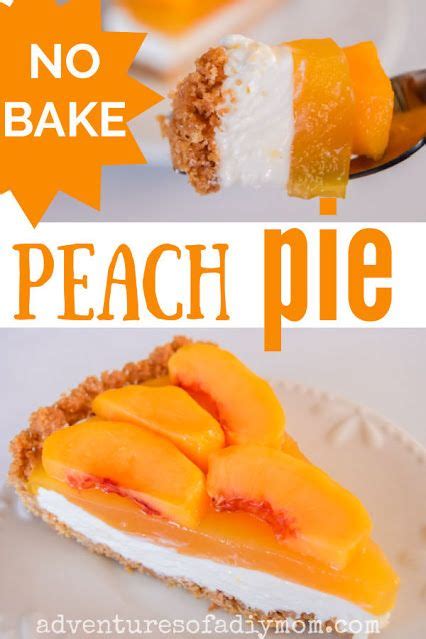 Peach Pie With Graham Cracker Crust Recipe Baked Peach Peaches Cream Cheese Peach Pie