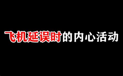 坐飞机延误时，你是什么样的内心活动？ 周小闹本人 周小闹本人 哔哩哔哩视频