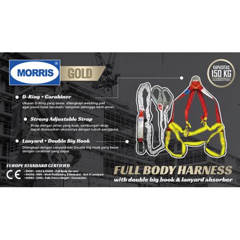 Jual Full Set Body Harness Double Big Hook Morris Gold Asli Kota