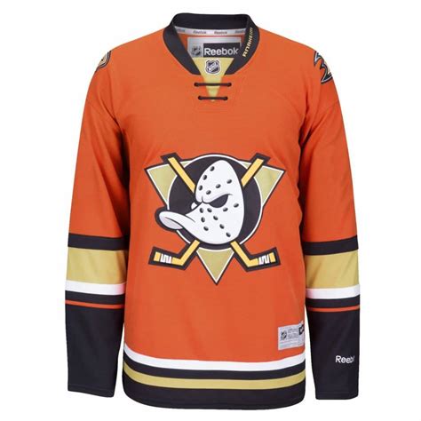 Anaheim Ducks Adult Reebok Premier Alternate Jersey Size Medium