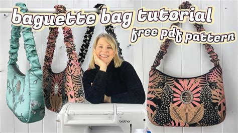 Diy Baguette Shoulder Bag Tutorial Free Pattern Youtube