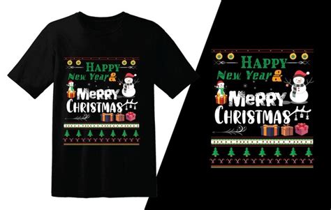 Premium Vector Happy New Year Merry Christmas T Shirt