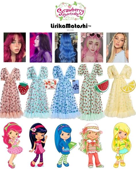 Strawberry Shortcake Characters Outfits Lirika Matoshi Dresses In