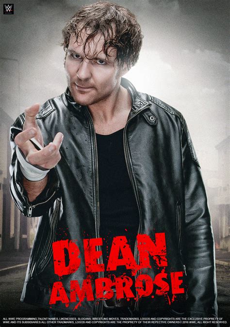 Wwe Dean Ambrose 2016 Poster By Edaba7 On Deviantart