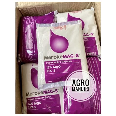 Jual Pupuk Meroke MAG S 1 Kg Magnesium Sulfat Kemasan Pabrik Shopee