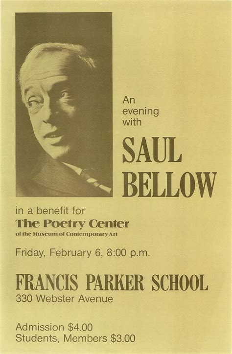 Bellow, Saul 1976 | Readings Archive