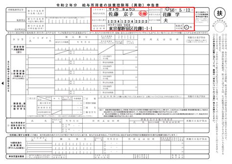 103万以下・扶養内パート妻が書く年末調整。記入例と書き方