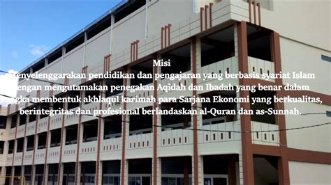 VISI MISI STIESIAS PEKANBARU Ekonomi Syariah Perbankan Syariah