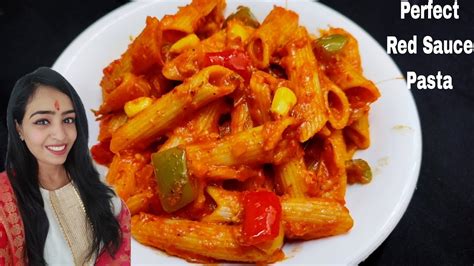 Red Sauce Pasta Recipe Pasta In Red Sauce Red Sauce Recipe Indian Style Tomato Pasta