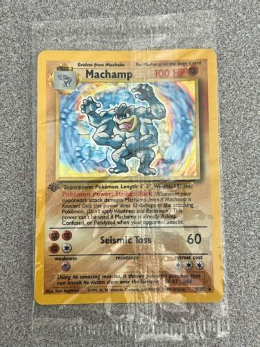 Pokémon TCG Machamp Base Set 8 102 Holo Unlimited Holo Rare eBay