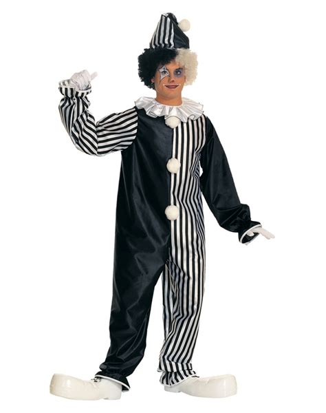 Black And White Clown Costume