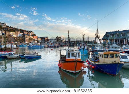 Mevagissey Harbour Image & Photo (Free Trial) | Bigstock