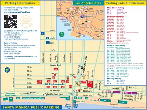 Santa Monica parking map - Ontheworldmap.com