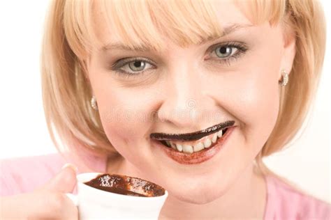 Drinking Hot Chocolate Royalty Free Stock Photography Image 8765057