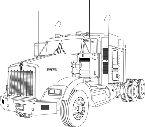 T800 Kenworth Vector Files Etsy Australia