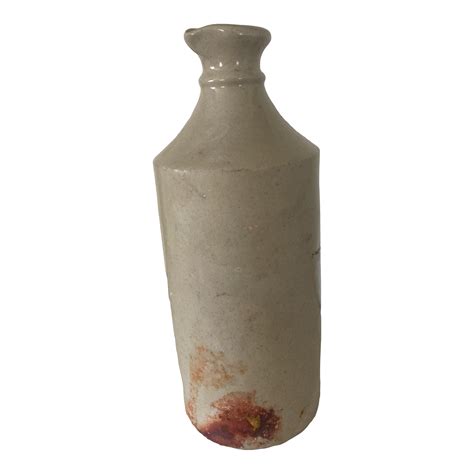 Antique English Stoneware Ale Bottle | Chairish