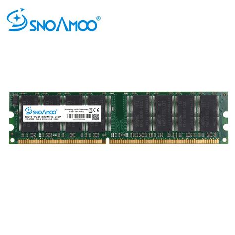 SNOAMOO DDR1 DDR 1GB PC2700 3200 DDR 333MHz 400MHz 184Pin Desktop PC