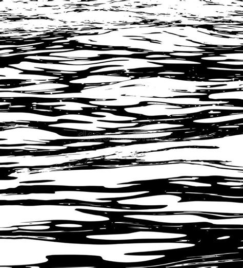 Black And White Water Waves Grunge Texture Royalty Free Illustration