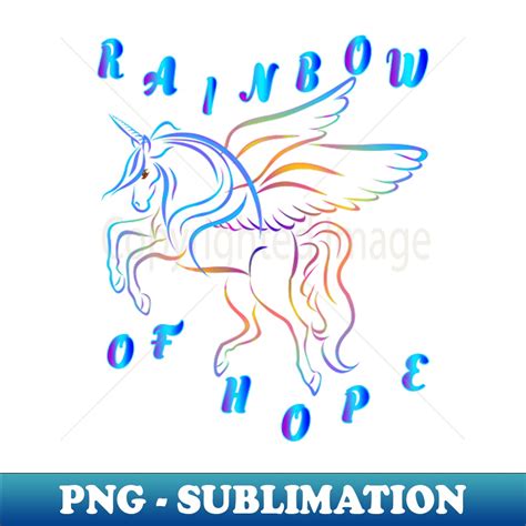 RAINBOW UNICORN - Aesthetic Sublimation Digital File - Creat - Inspire ...