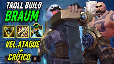 ¡braum Velataque CrÍtico Braum Troll Build League Of Legends