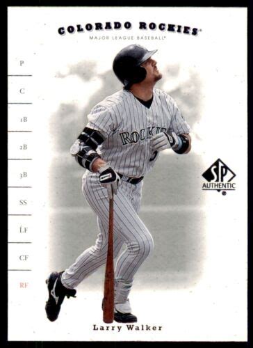 Upper Deck Sp Authentic Larry Walker Colorado Rockies Ebay