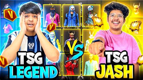 Free Fire Tsg Jash Challenge Me For Collection Versus Tsg Jash Vs